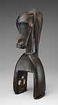Heddle pulley with female figure, Guro artist, Wood, Guro