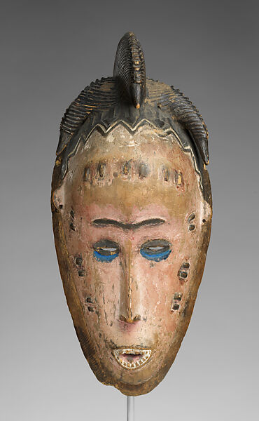 Face Mask (Gu), Guro artist, Wood, pigment, Guro peoples 