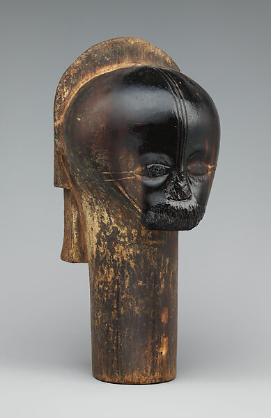 Nlô byeri (reliquary guardian head), Fang artist, Wood, Fang peoples