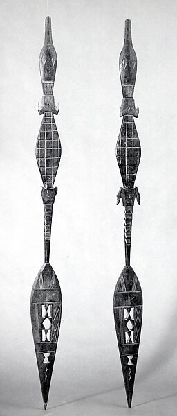 Ceremonial Paddle, Wood, Ijo peoples, Kalabari group 