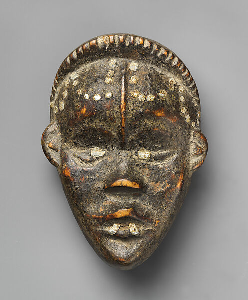 Miniature Mask, Wood, metal, Dan peoples 