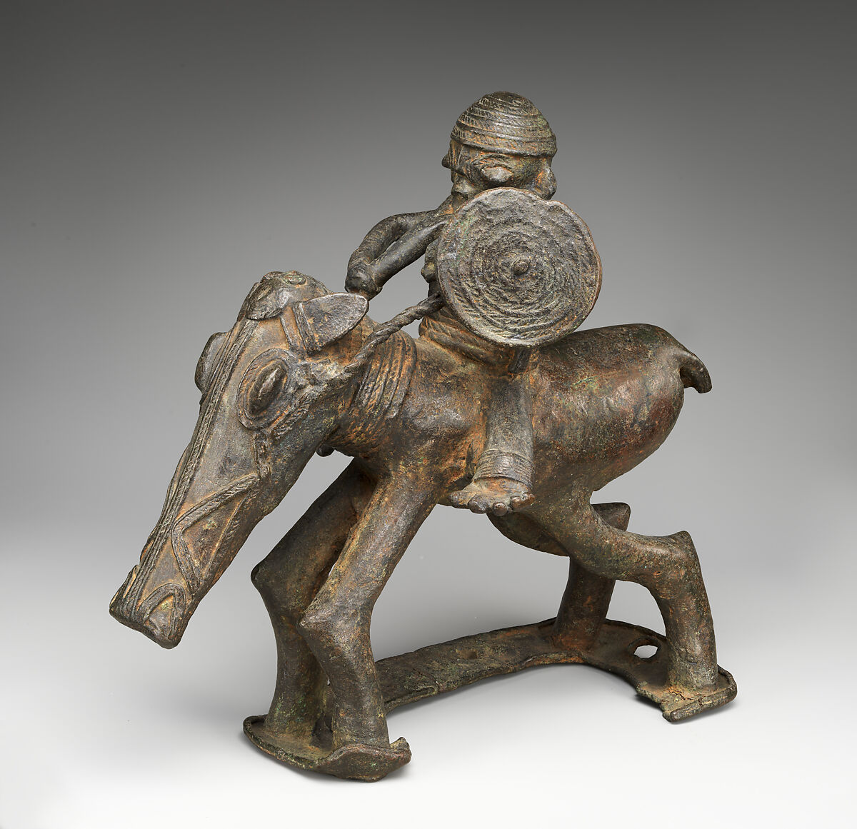 Figure: Equestrian, Brass (cast), Lower Niger Bronze Industry 