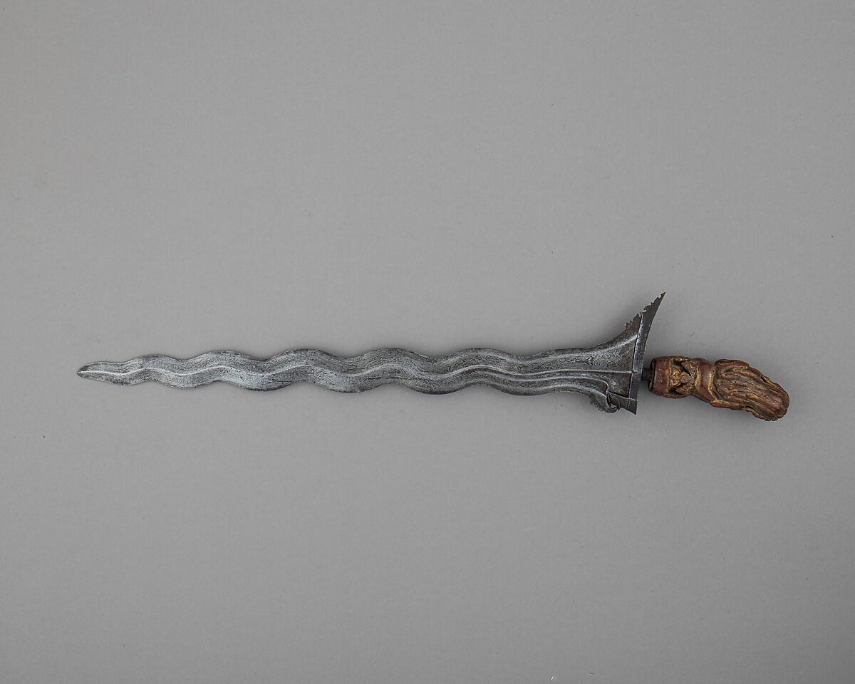 Kris, Steel, wood, gold, probably Javanese