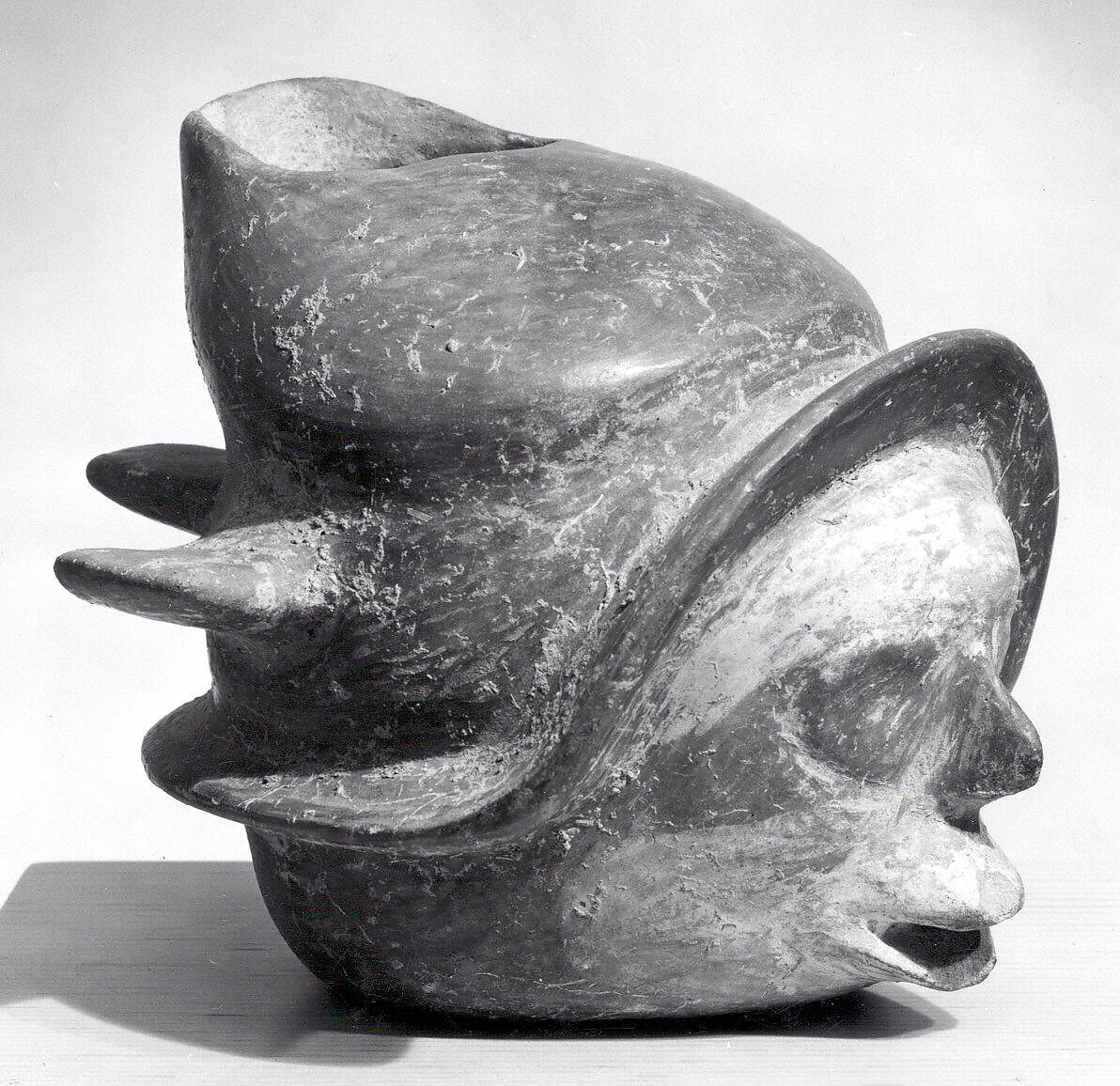 Head Vessel, Ceramic, pigment, Colima