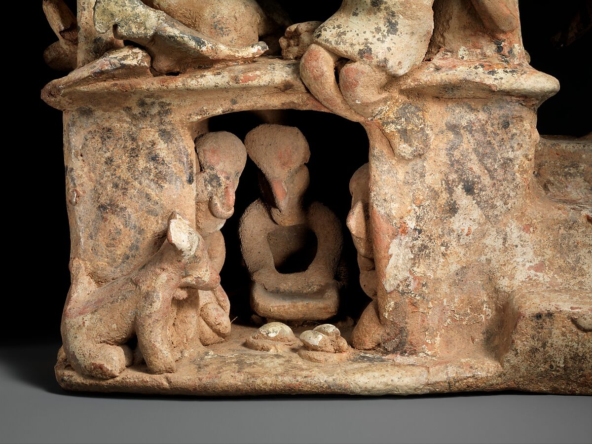 House model, Nayarit artist(s), Ceramic, slip, Nayarit