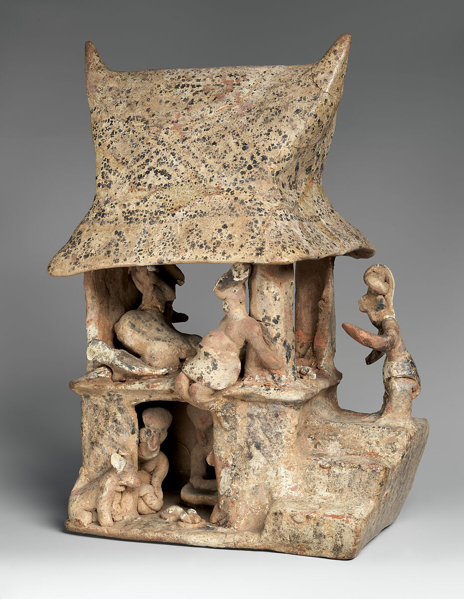 House Model, Ceramic, slip, Nayarit