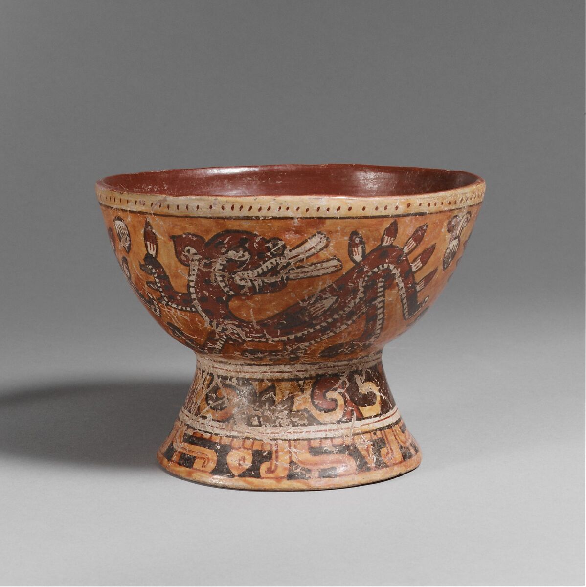 Pedestal Bowl, Ceramic, Mixtec 