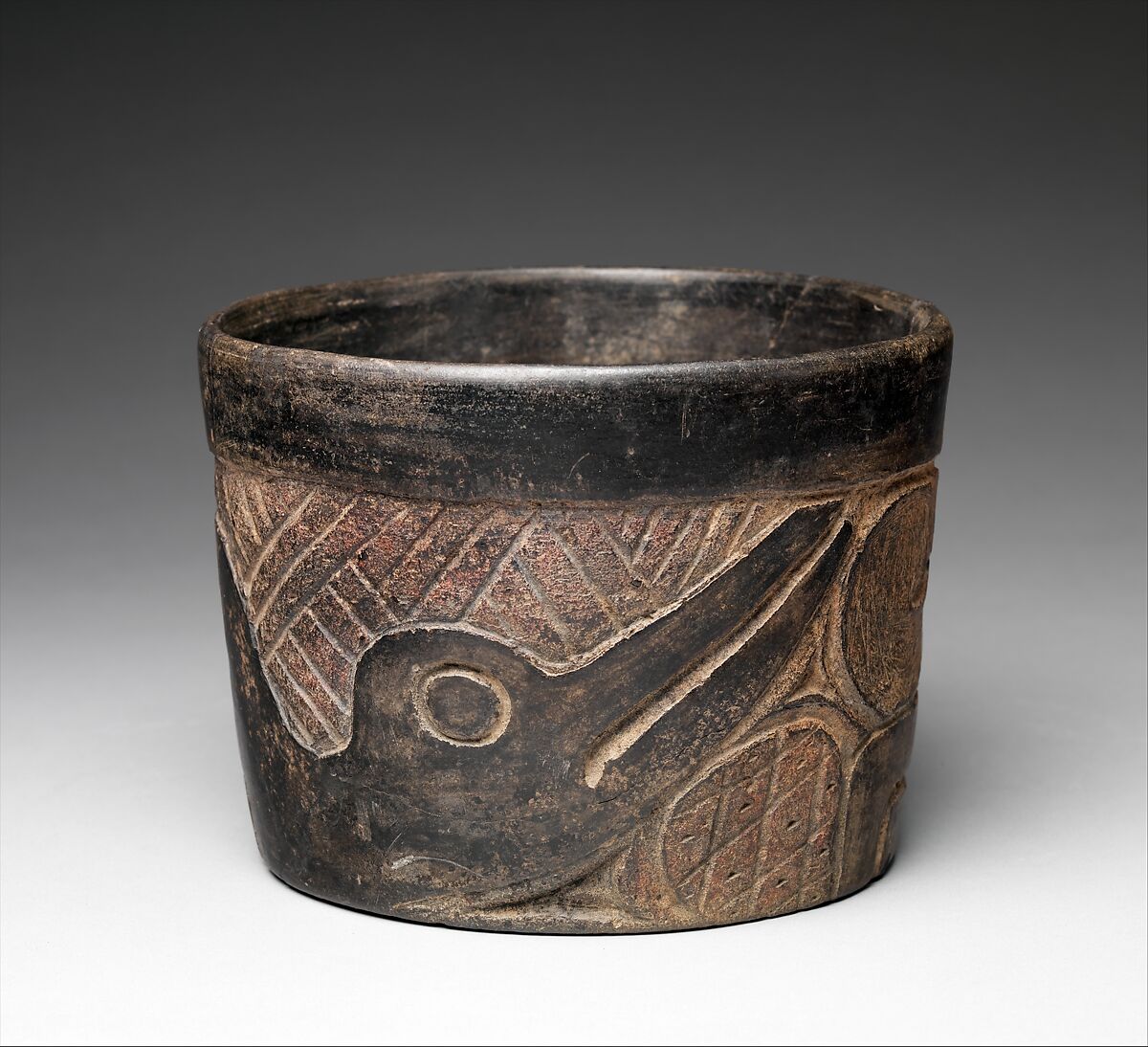 Relief-Carved Bowl, Ceramic, Olmec 