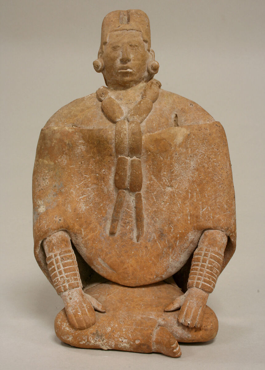 Seated Female Figure, Ceramic, Maya 
