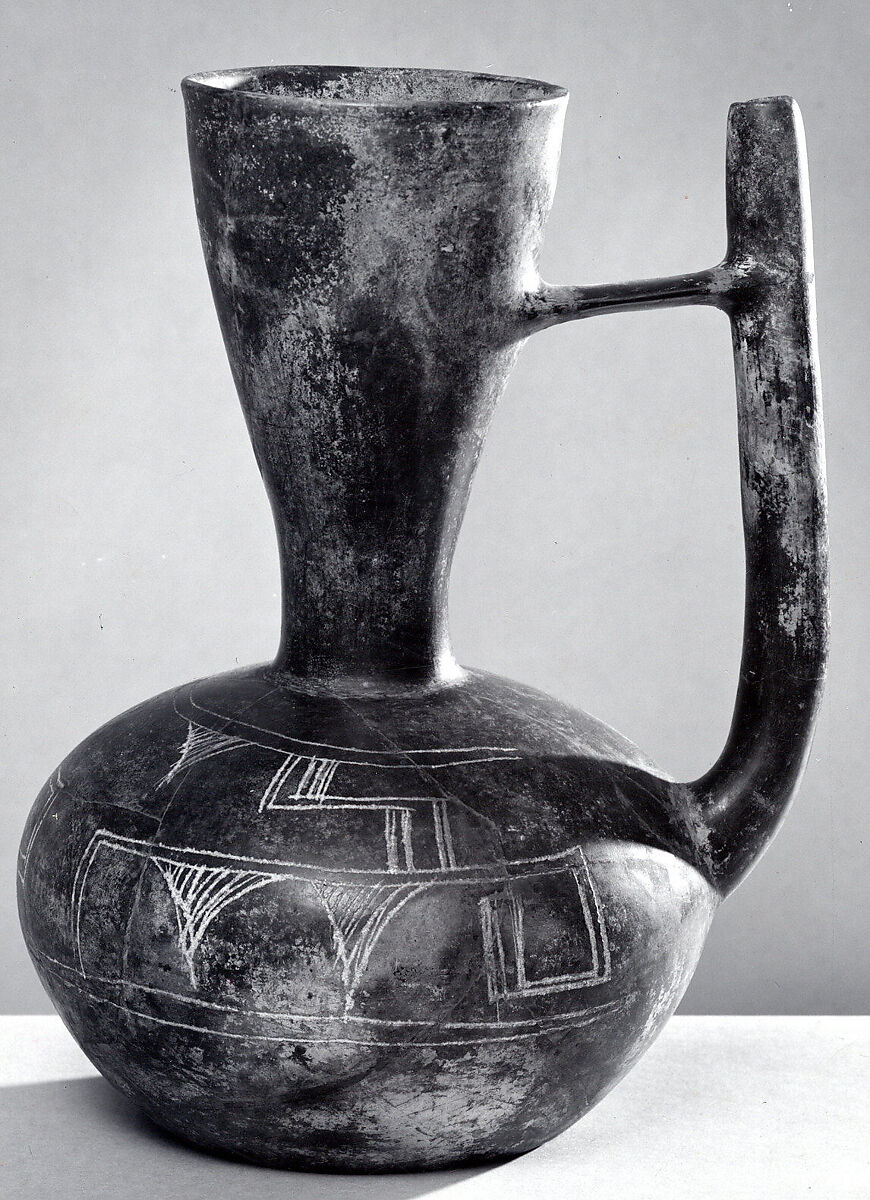 Bridge and Spout Bottle, Ceramic, Monte Alban