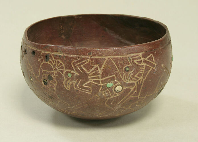 Stone Bowl with Inlays