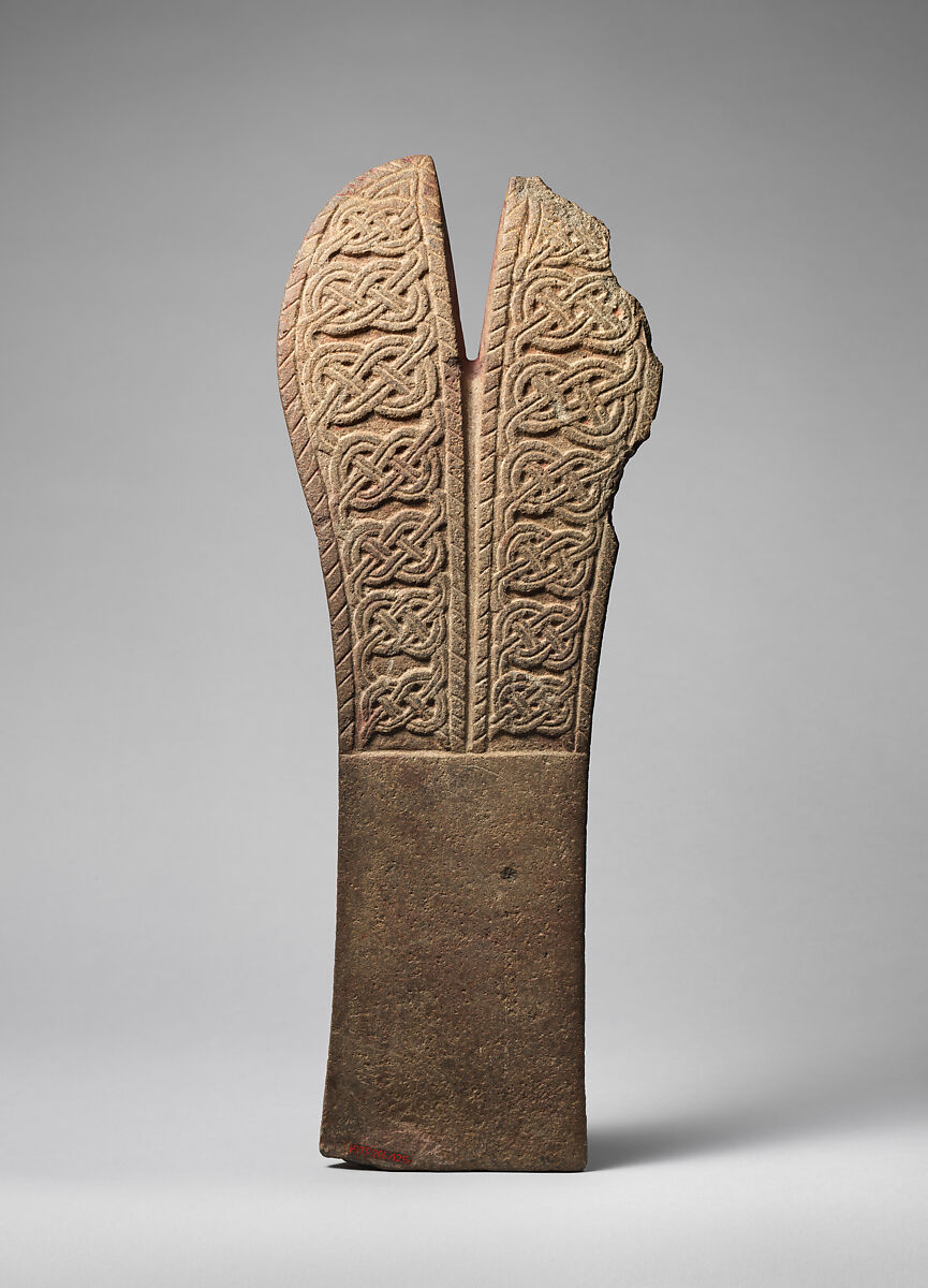 Palma with textile motif, Classic Veracruz artist(s), Stone, pigment, Veracruz