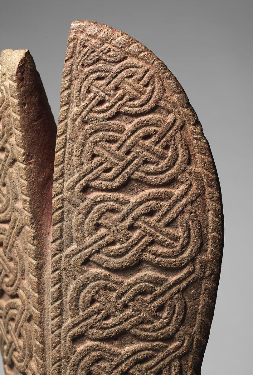 Palma with textile motif, Classic Veracruz artist(s), Stone, pigment, Veracruz