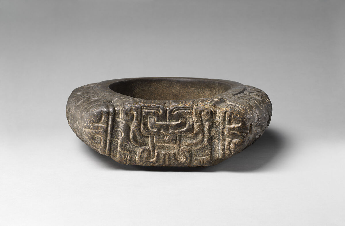 Closed yoke, Classic Veracruz artist(s), Basalt (andesite, feldspar/diopside[?]), iron oxide, Classic Veracruz