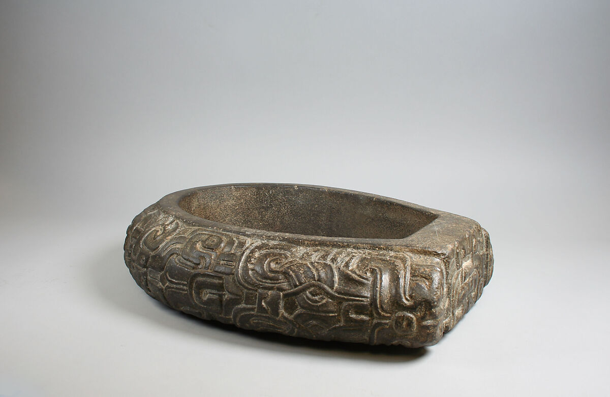 Closed yoke, Classic Veracruz artist(s), Basalt (andesite, feldspar/diopside[?]), iron oxide, Classic Veracruz