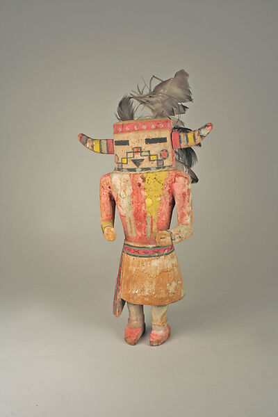 Katsina (Supai), Wood, paint, feathers, Hopi 