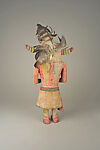 Katsina (Supai), Wood, paint, feathers, Hopi