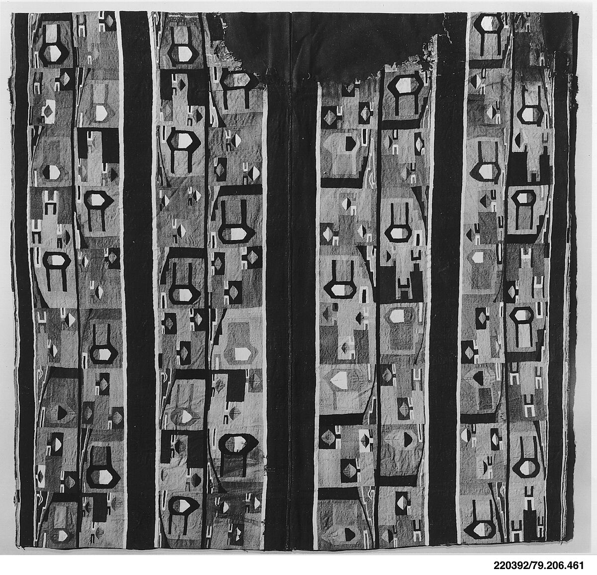 Tunic, Cotton, camelid hair, Wari