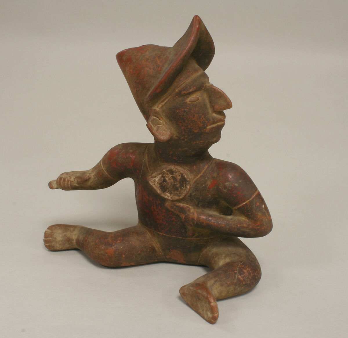 Warrior Figure, Ceramic, Colima 