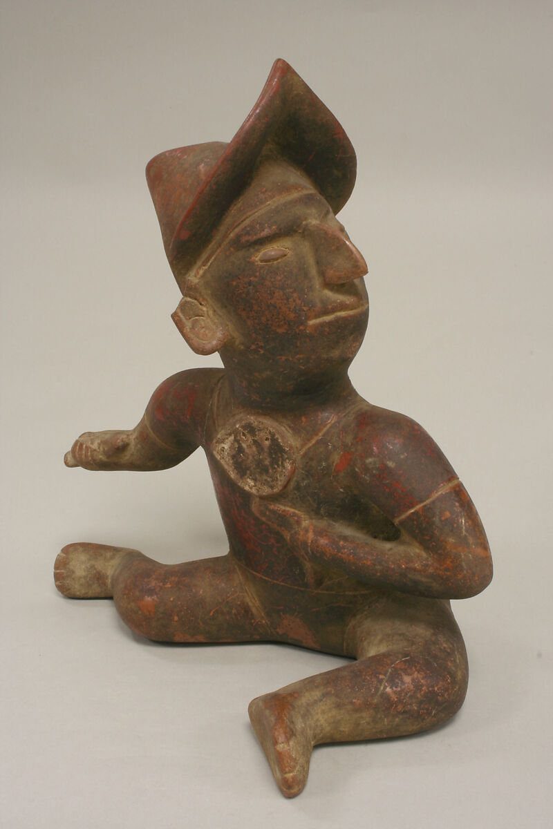 Warrior Figure, Ceramic, Colima