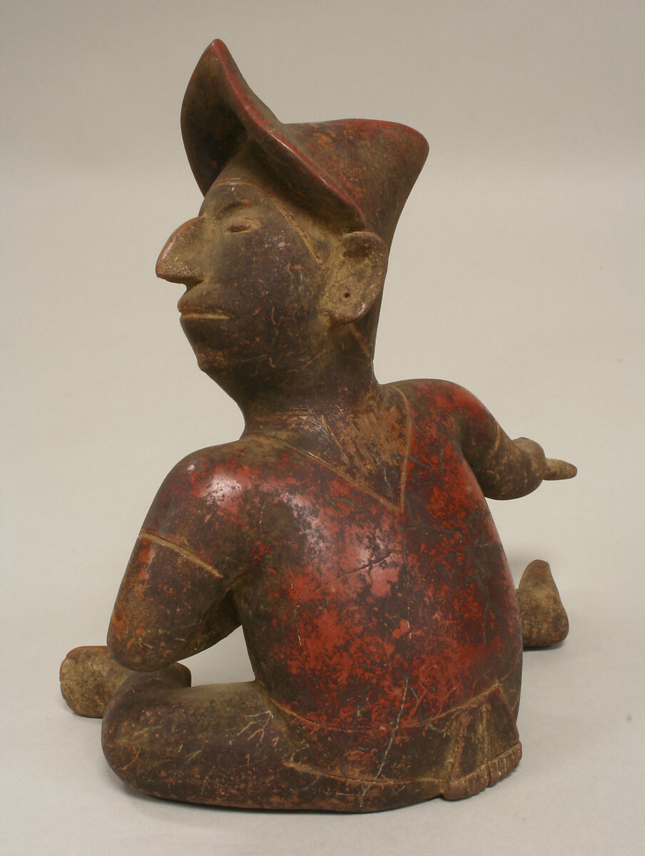 Warrior Figure, Ceramic, Colima