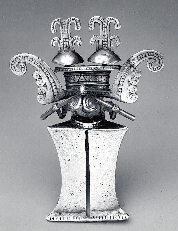 Masked Figure Pendant, Gold (cast alloy), Tolima (?)