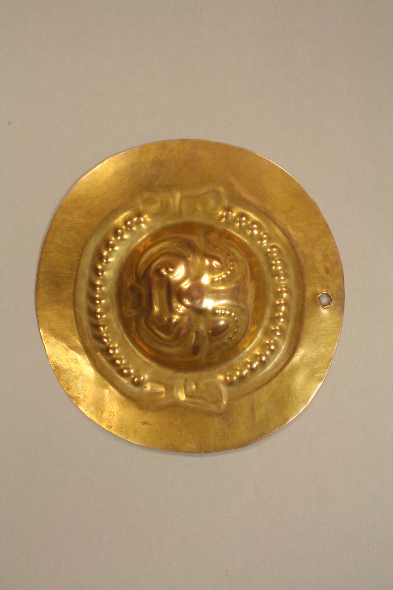 Mammalian disk, Gold, Carchi-Nariño, Capulí 
