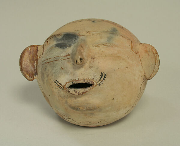 Hollow Ceramic Head, Ceramic, pigment, Maroon 