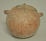 Hollow Ceramic Head, Ceramic, pigment, Maroon