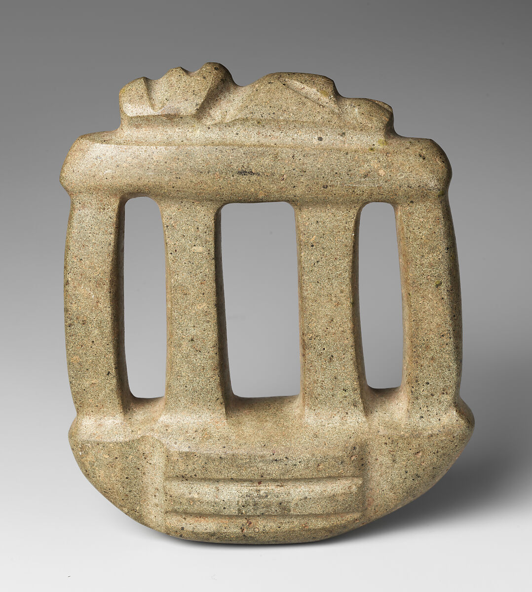 Architectural model, Mezcala artist(s), Greenstone, Mezcala