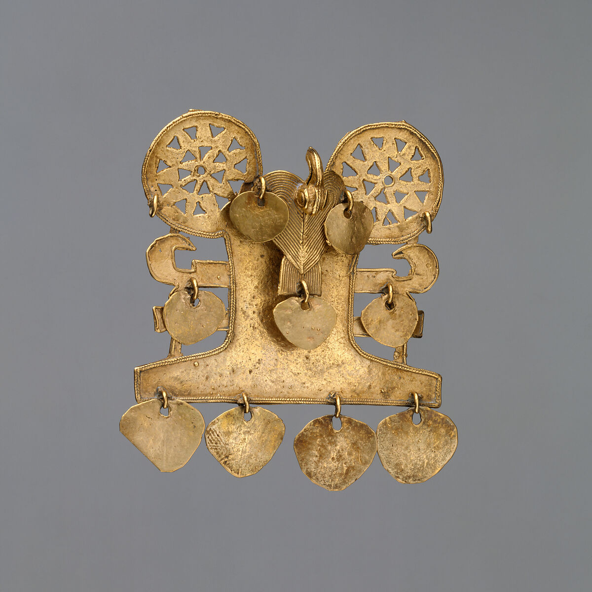 Pendant with Bird, Gold (cast alloy), Muisca 