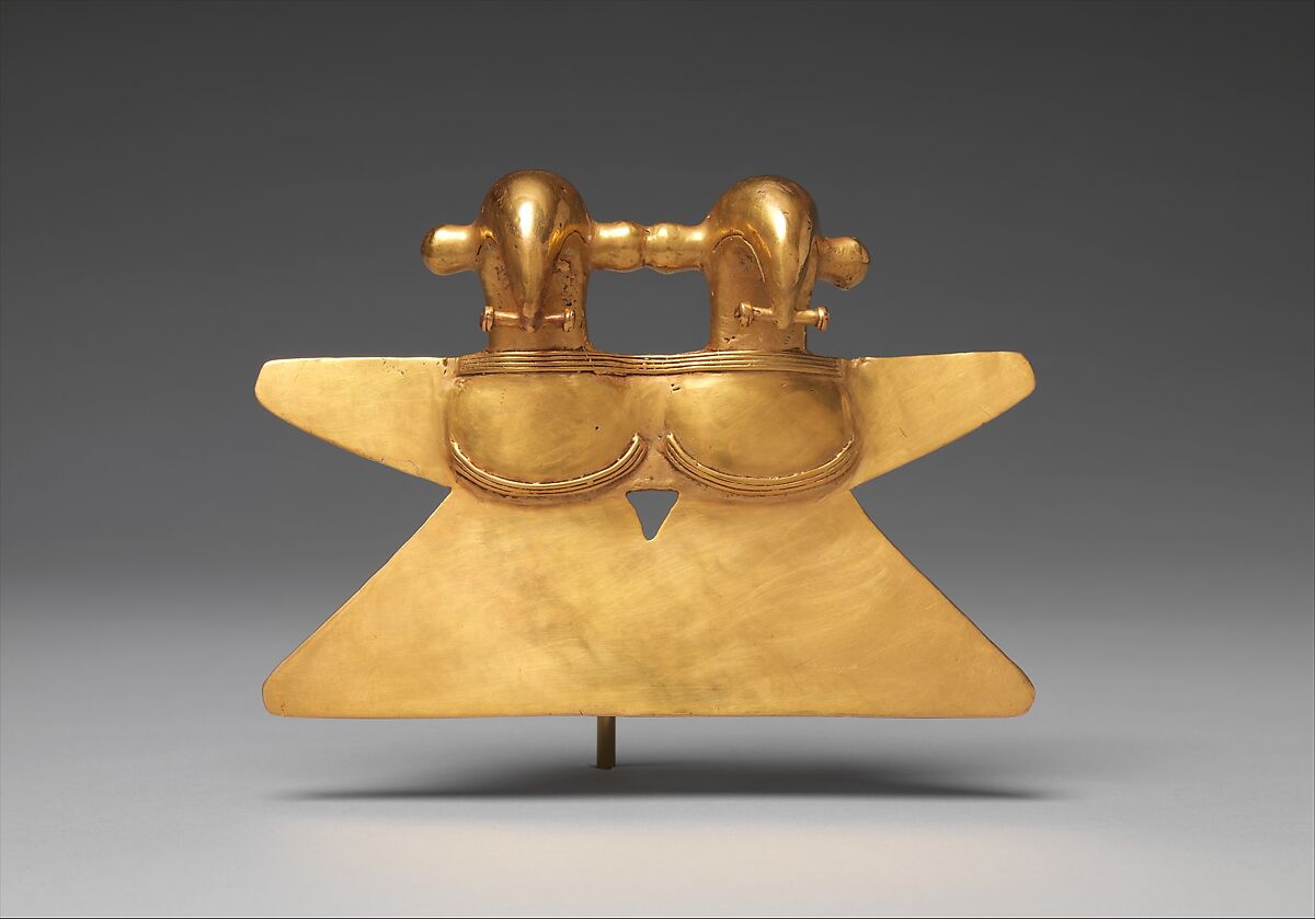 Double-eagle pendant, Initial Style artist(s), Gold, Initial Style