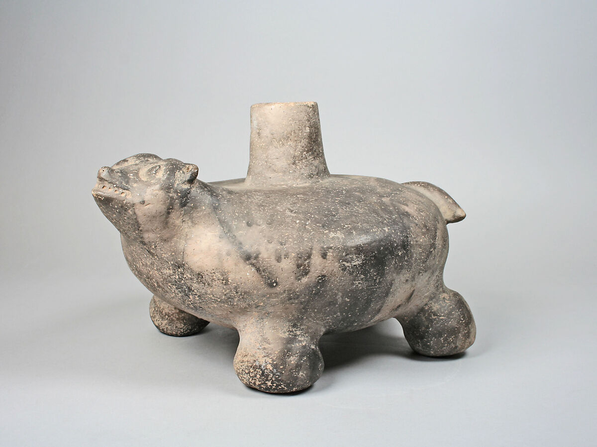 Badger Vessel, Ceramic, Mississippian 