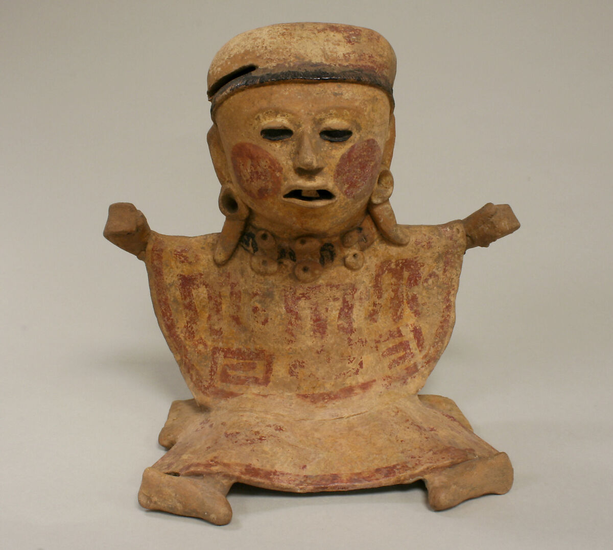 Female Figure, Ceramic, pigment, Remojadas 