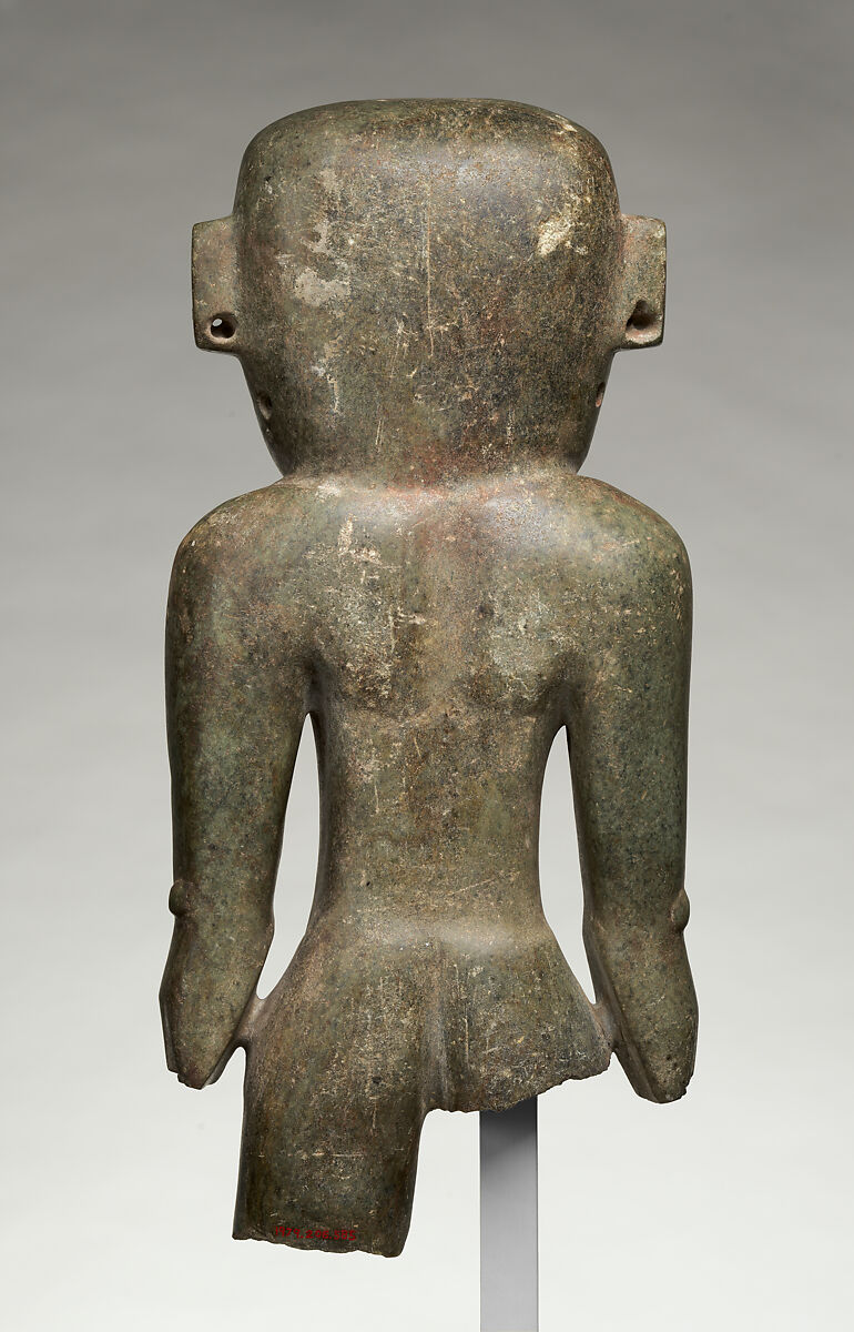 Standing figure, Teotihuacan artist(s), Green schist, Teotihuacan