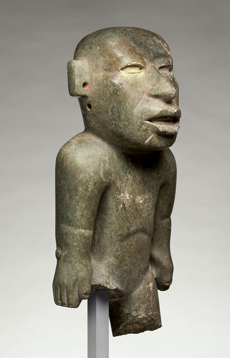 Standing figure, Teotihuacan artist(s), Green schist, Teotihuacan