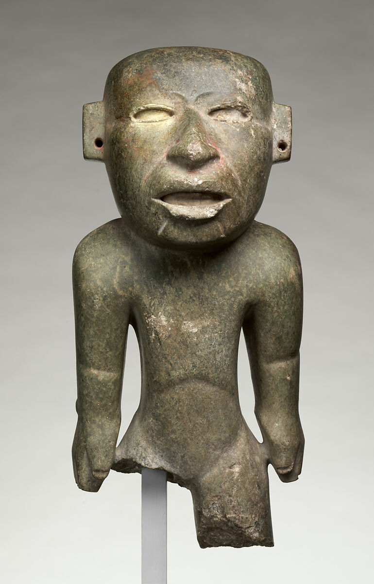 Standing Figure, Green schist, Teotihuacan