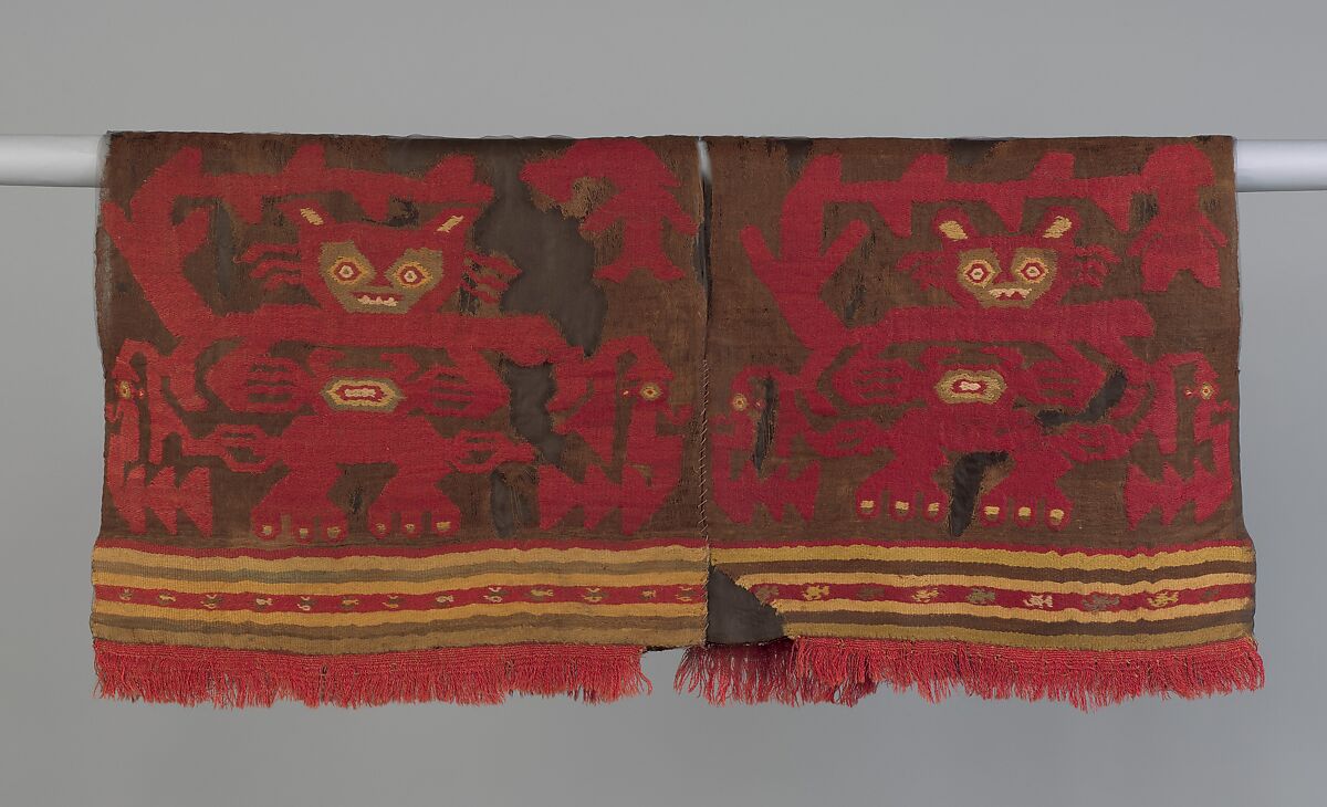 Tunic, Cotton, camelid hair, Chimú