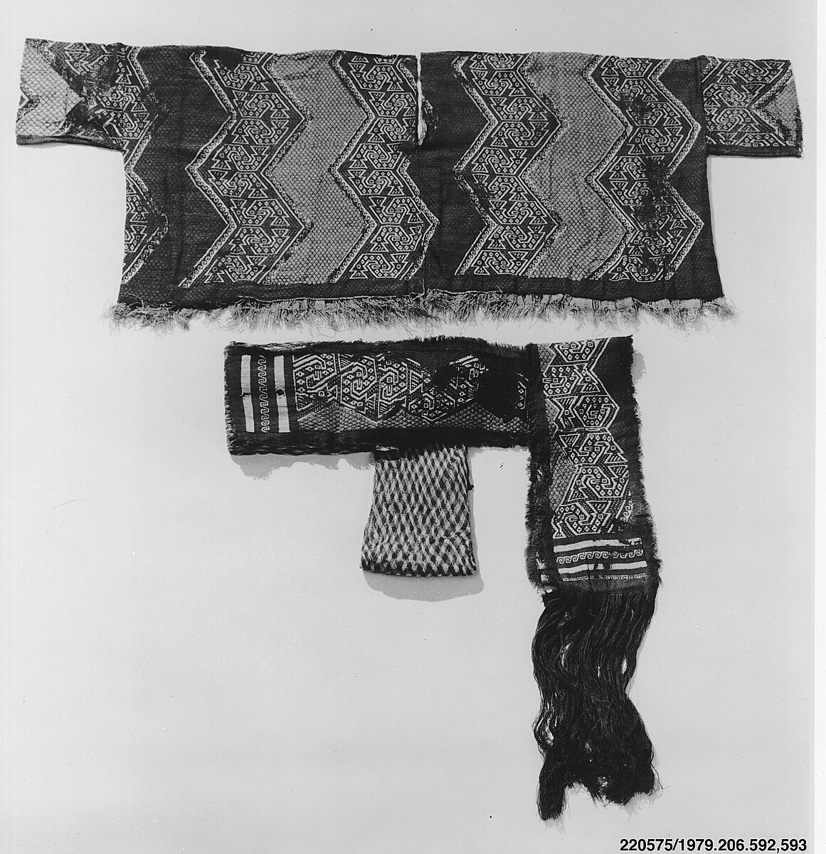Tunic, Cotton, camelid hair, Chimú