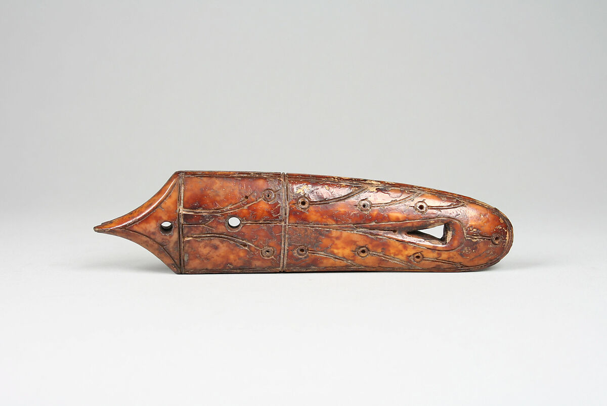 Knife Handle, Ivory (walrus), Punuk