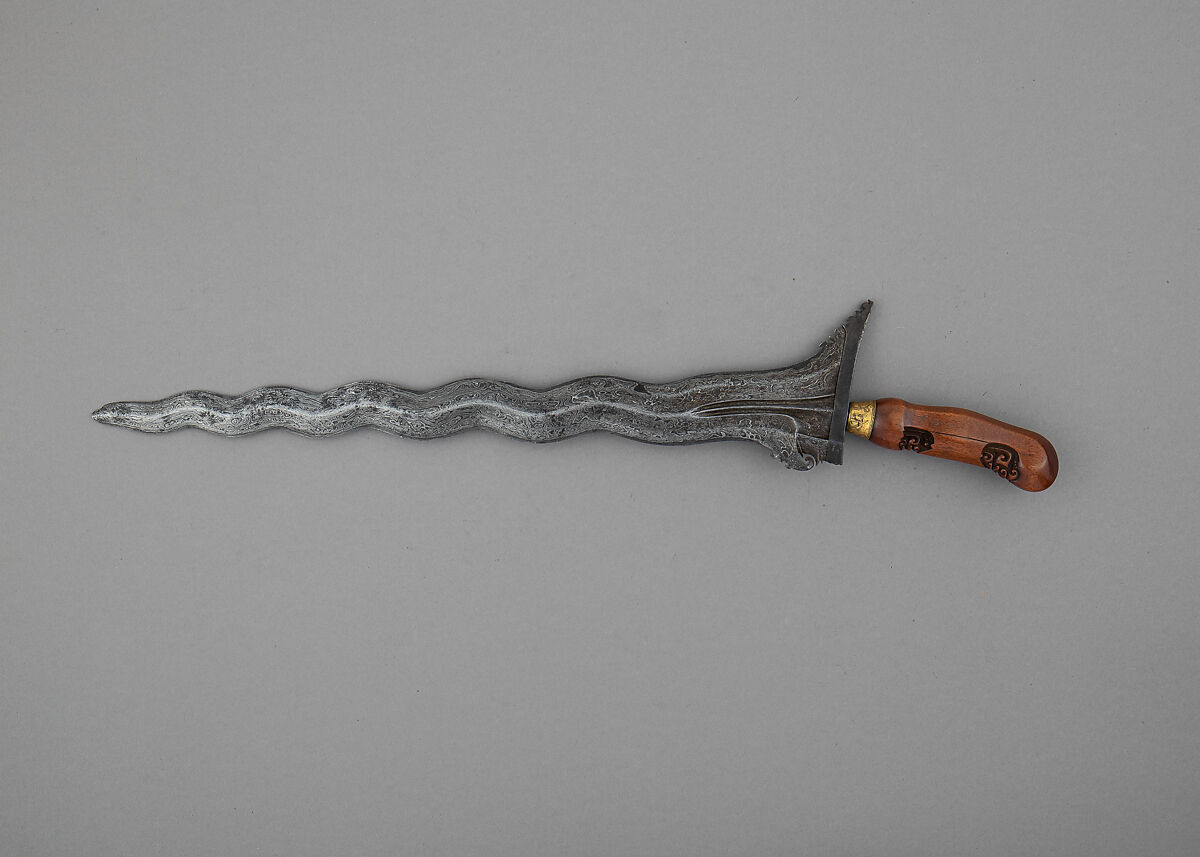 Kris, Steel, wood, gold, Javanese
