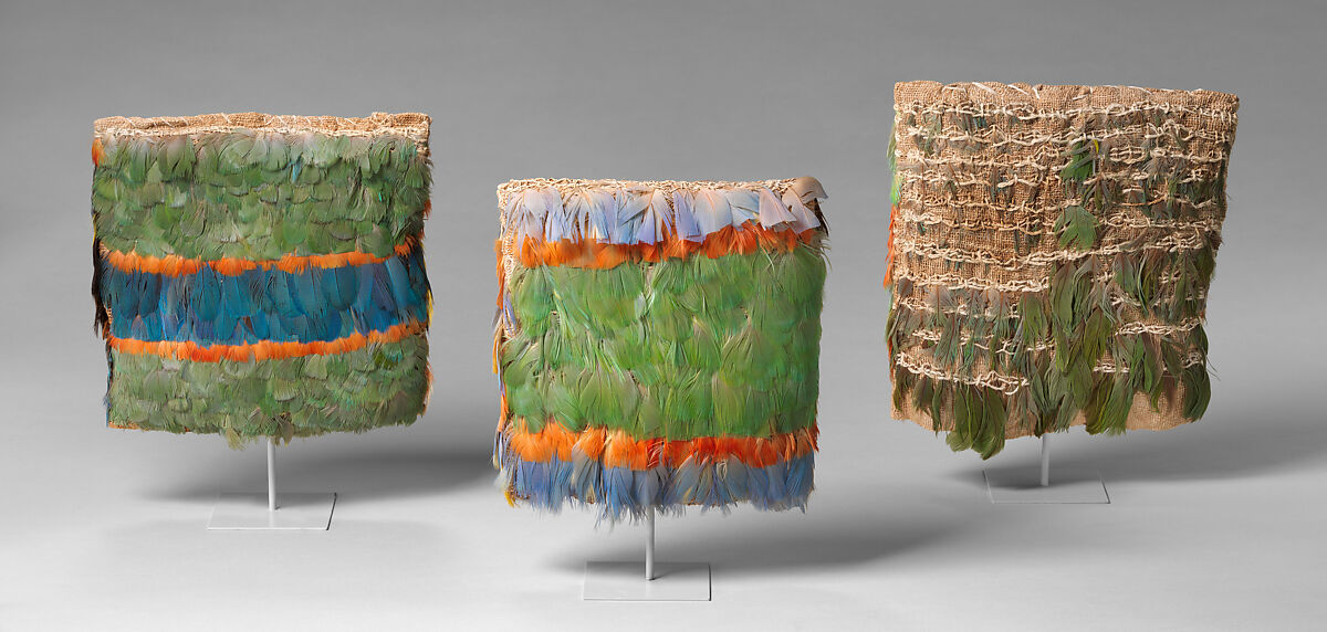 Miniature Dress, Ica artist, Cotton, feathers, Ica