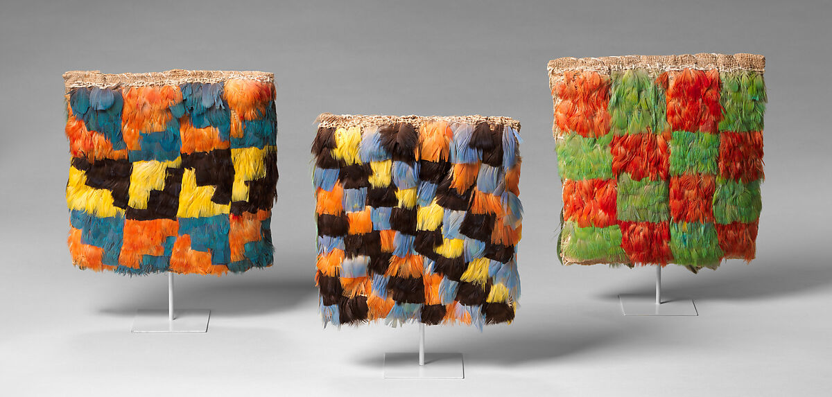 Miniature Dress, Ica artist, Cotton, feathers, Ica