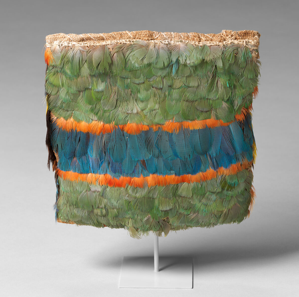 Miniature Dress, Ica artist, Cotton, feathers, Ica