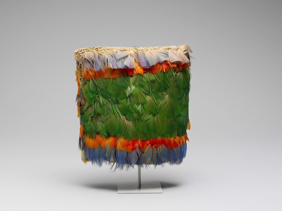 Miniature Dress, Ica artist, Cotton, feathers, Ica