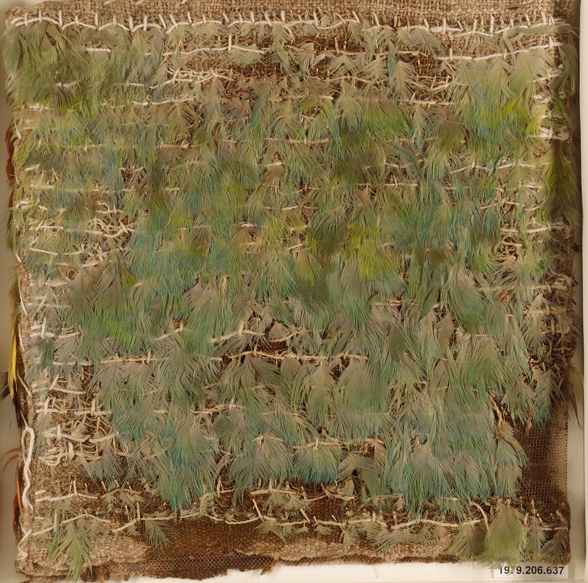 Miniature Dress, Cotton, feathers, Ica