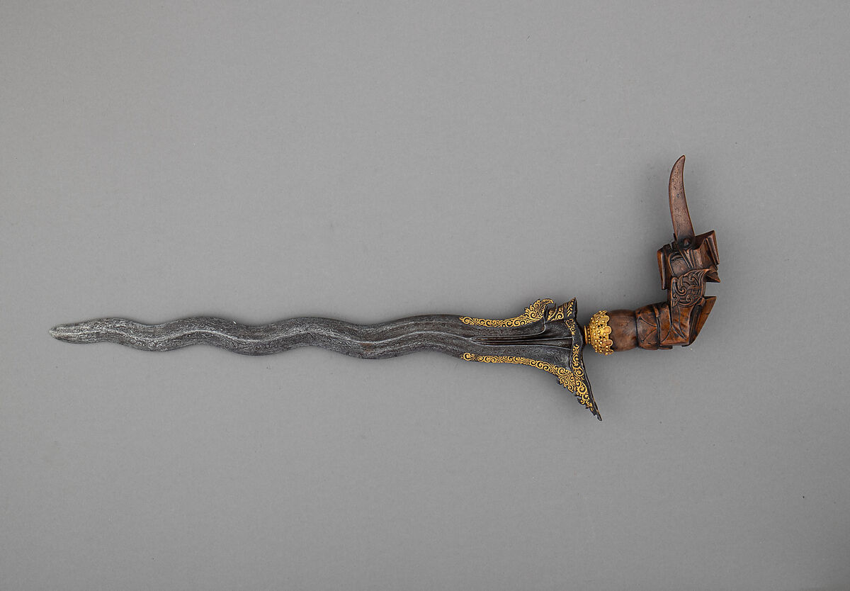 Kris, Steel, wood, gold, Sumatran