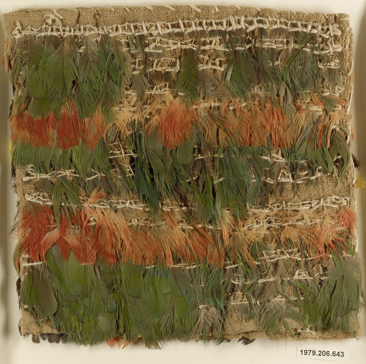 Miniature Dress, Cotton, feathers, Ica