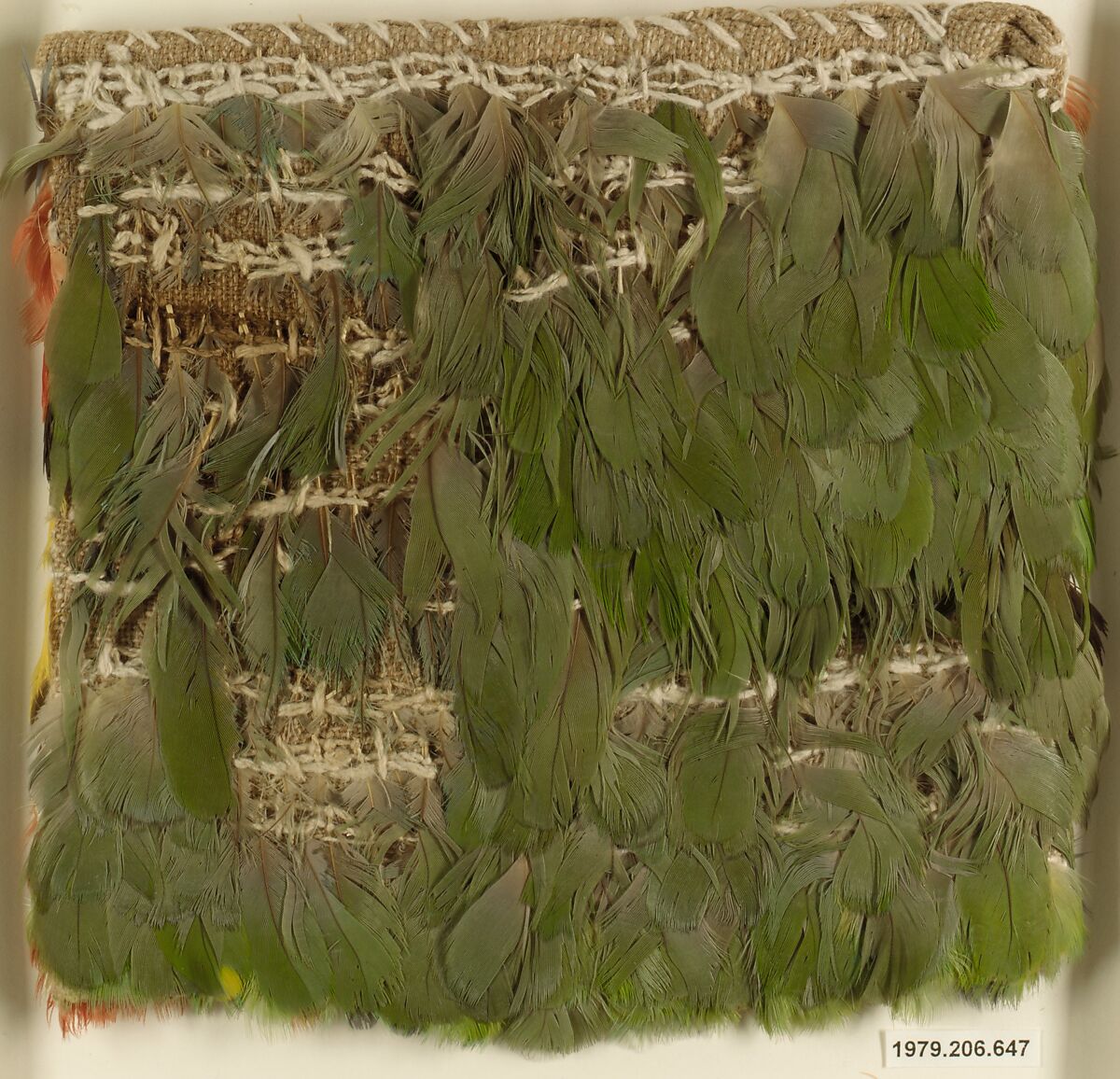 Miniature Dress, Cotton, feathers, Ica