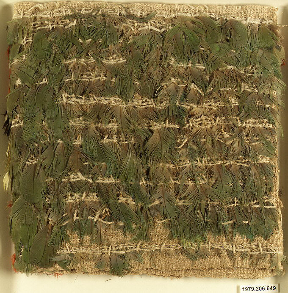 Miniature Dress, Cotton, feathers, Ica